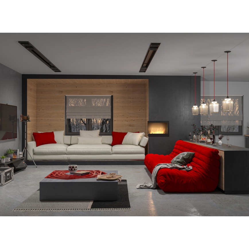 InFire - Angolo Caminetto BIO 45x60 cm 3kW nero