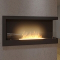 InFire - Angolo Caminetto BIO 45x90 cm 3kW nero