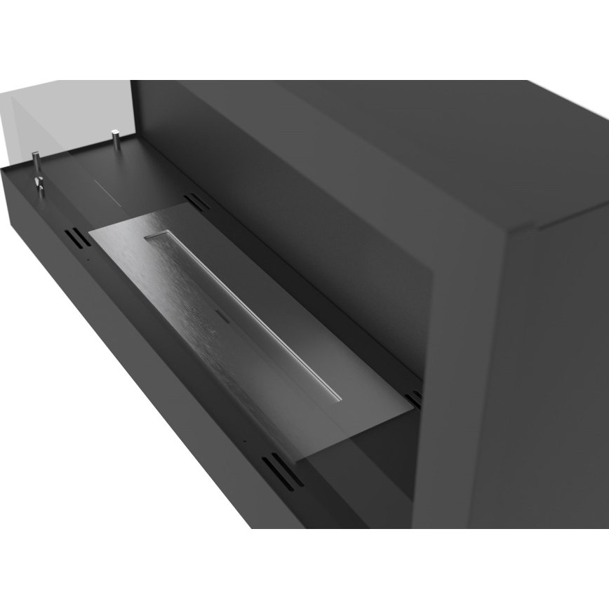 InFire - Angolo Caminetto BIO 45x90 cm 3kW nero