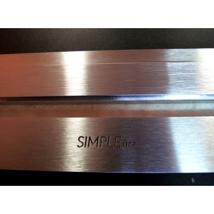 InFire - Caminetto BIO 8x120 cm 3kW nero