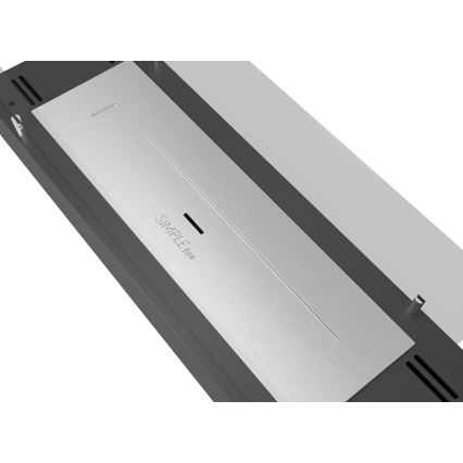 InFire - Caminetto BIO 8x60 cm 3kW nero
