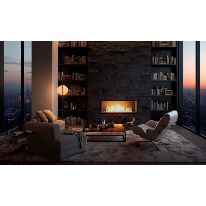InFire - Caminetto Integrato  BIO 49,4x104,4 cm 6kW nero