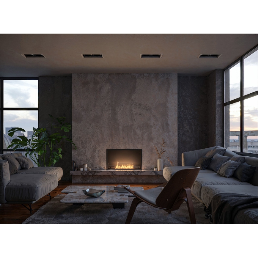 InFire -Caminetto Integrato  BIO 49,4x84,4 cm 3,5kW nero