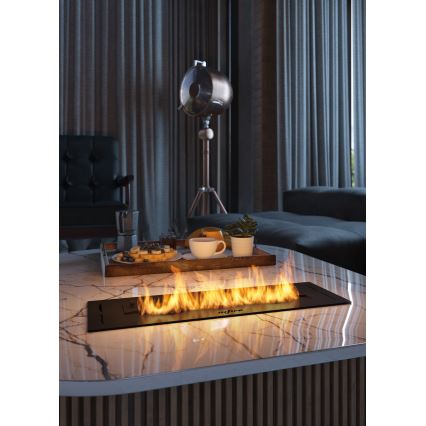 InFire - Caminetto Integrato BIO 7,5x50 cm 3,5kW nero
