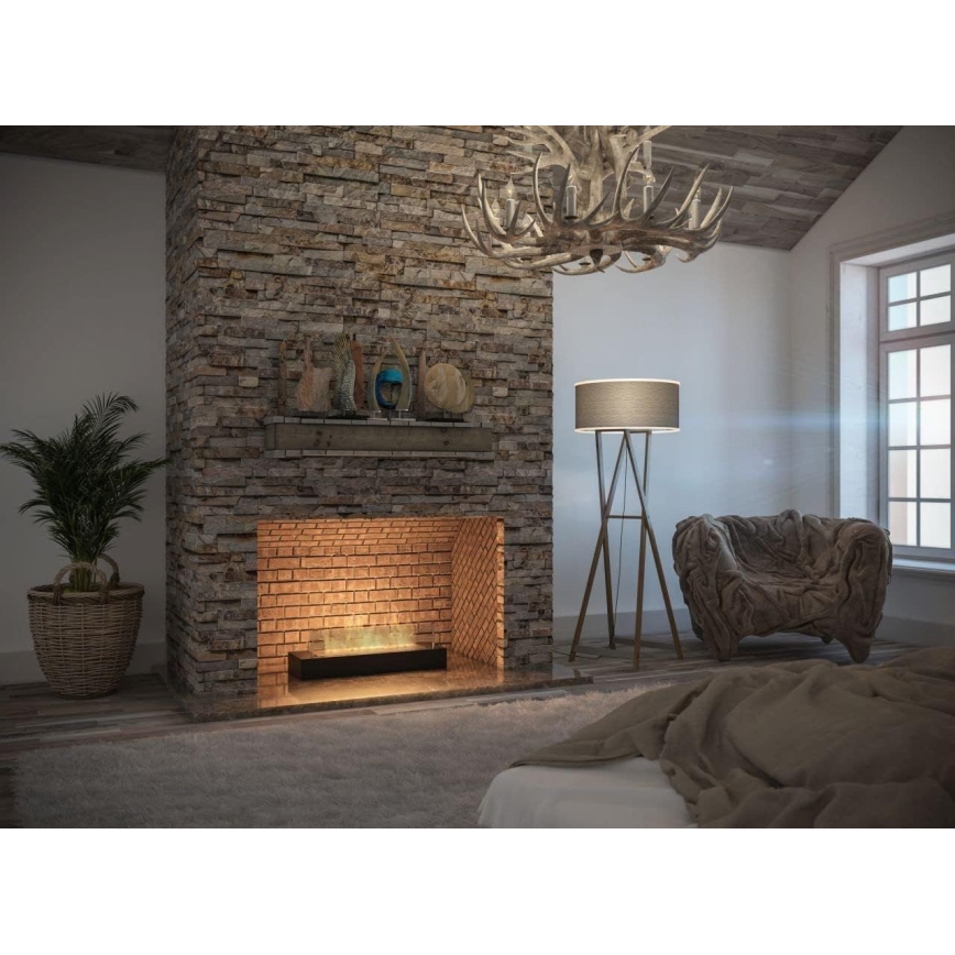 InFire - Cheminée BIO 8x60 cm 3kW noir