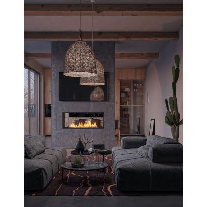 InFire - Cheminée encastrée BIO 48,5x123,5 cm 6kW noir