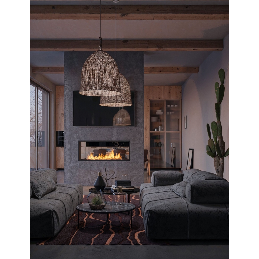 InFire - Cheminée encastrée BIO 48,5x123,5 cm 6kW noir