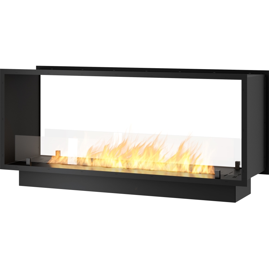 InFire - Cheminée encastrée BIO 48,5x123,5 cm 6kW noir