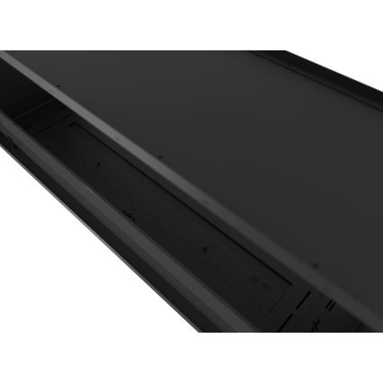 InFire - Cheminée encastrée BIO 48,5x123,5 cm 6kW noir