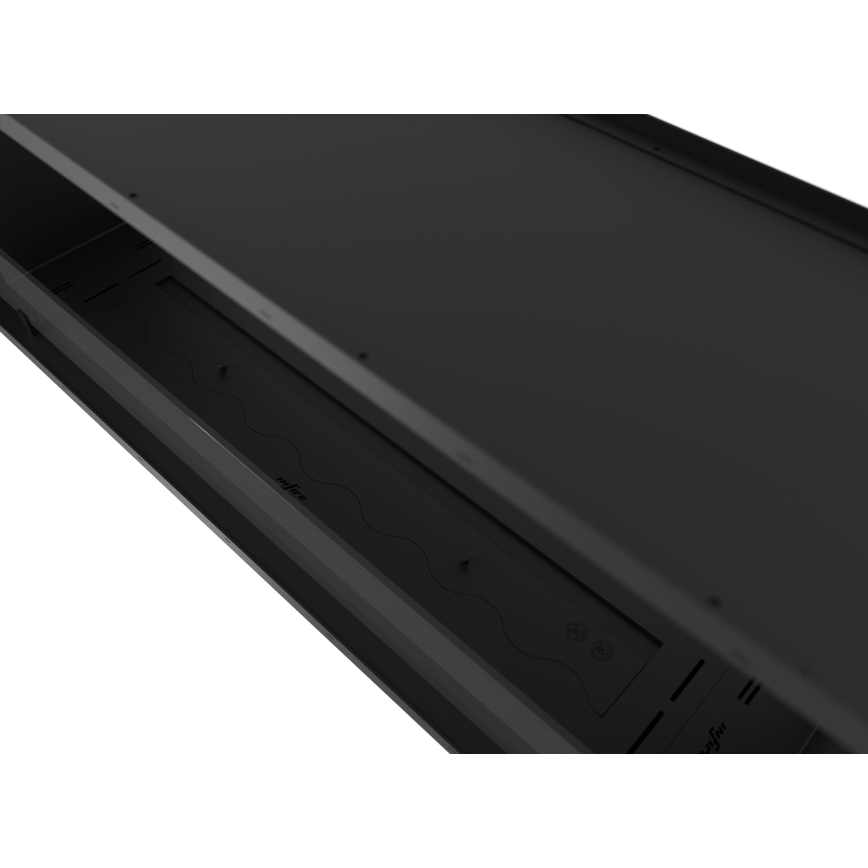InFire - Cheminée encastrée BIO 48,5x123,5 cm 6kW noir