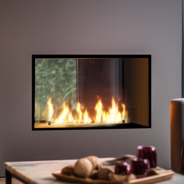 InFire - Cheminée encastrée BIO 48,5x83,5 cm 3,5kW noir