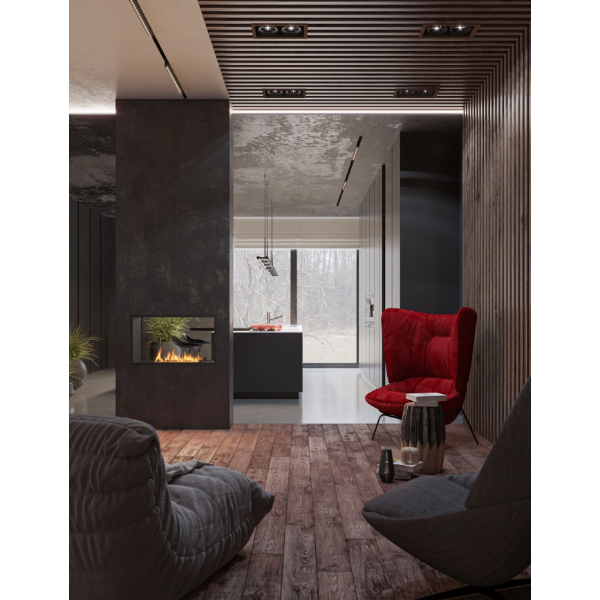 InFire - Cheminée encastrée BIO 48,5x83,5 cm 3,5kW noir