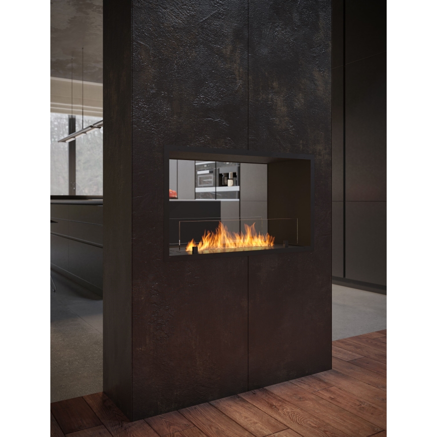 InFire - Cheminée encastrée BIO 48,5x83,5 cm 3,5kW noir