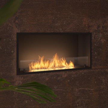 InFire - Cheminée encastrée BIO 49,4x104,4 cm 6kW noir