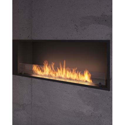InFire - Cheminée encastrée BIO 49,4x124,4 cm 6kW noir