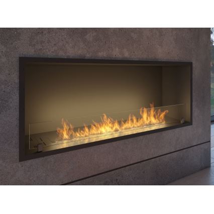 InFire - Cheminée encastrée BIO 49,4x124,4 cm 6kW noir