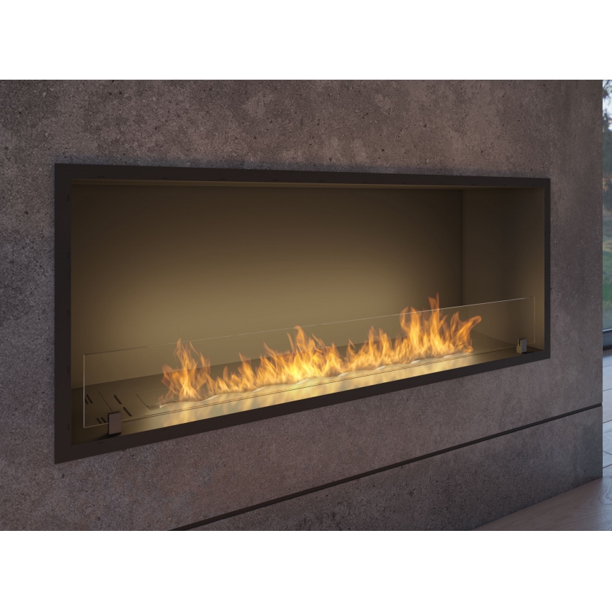 InFire - Cheminée encastrée BIO 49,4x124,4 cm 6kW noir