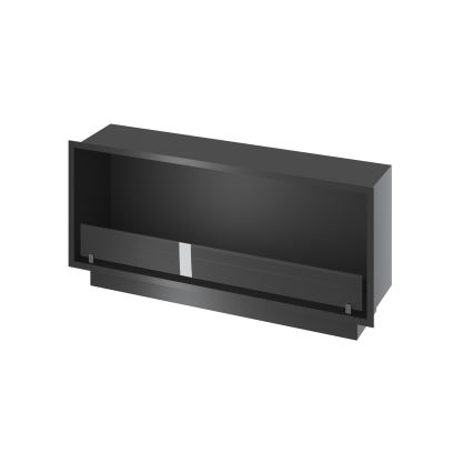 InFire - Cheminée encastrée BIO 49,4x124,4 cm 6kW noir
