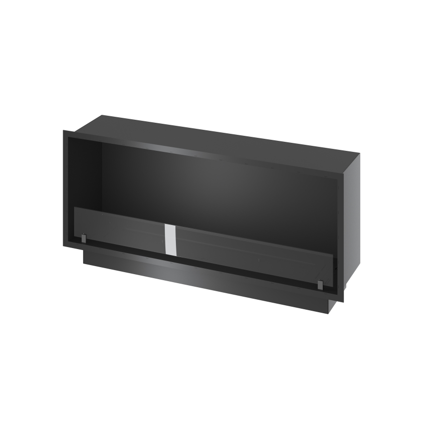 InFire - Cheminée encastrée BIO 49,4x124,4 cm 6kW noir