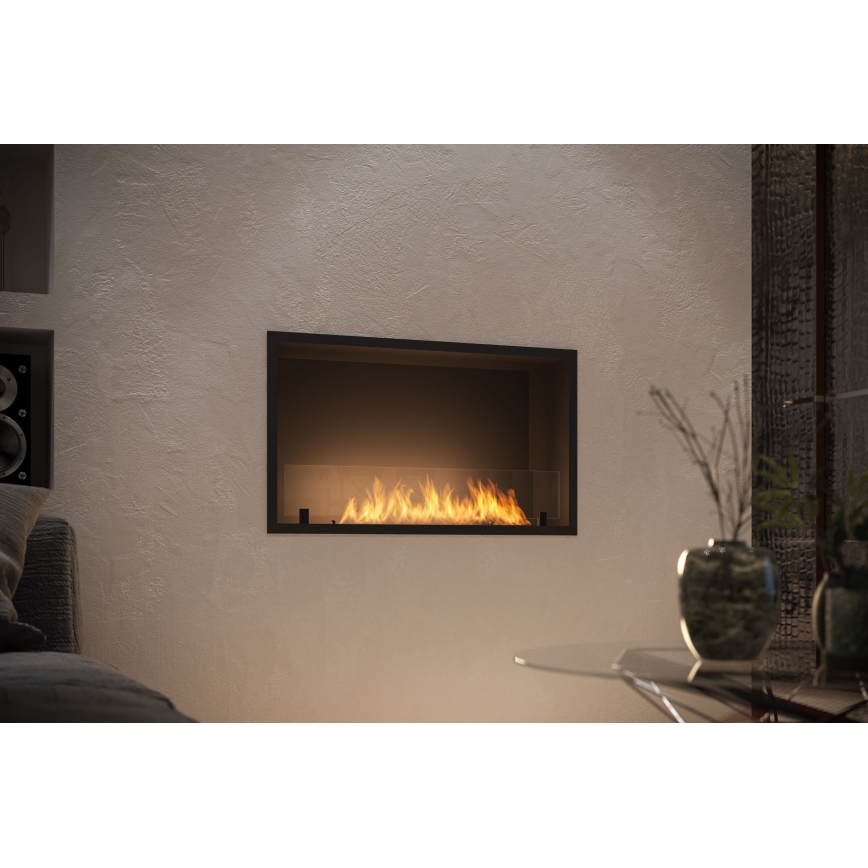 InFire - Cheminée encastrée BIO 49,4x84,4 cm 3,5kW noir