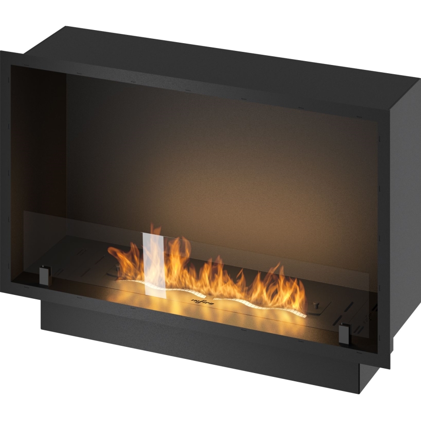 InFire - Cheminée encastrée BIO 49,4x84,4 cm 3,5kW noir