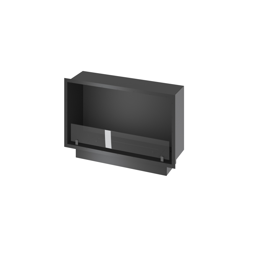 InFire - Cheminée encastrée BIO 49,4x84,4 cm 3,5kW noir