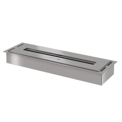 InFire - Cheminée encastrée BIO 5,5x50 cm 3kW chrome mat