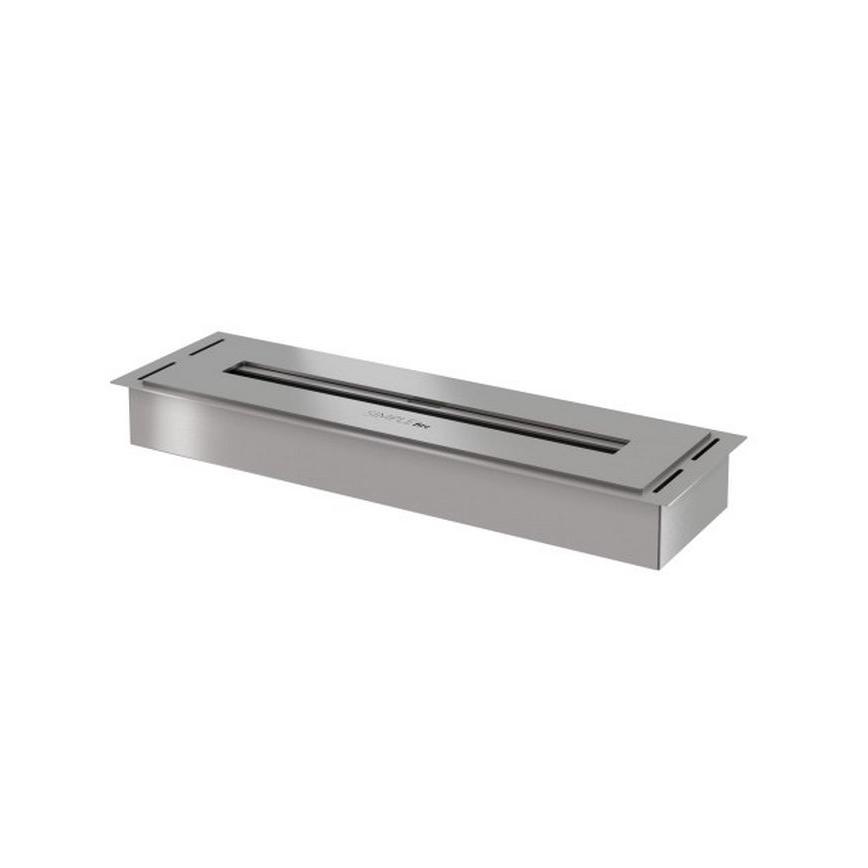 InFire - Cheminée encastrée BIO 5,5x50 cm 3kW chrome mat