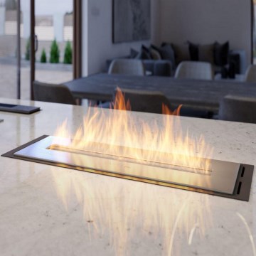 InFire - Cheminée Encastrée BIO 5,5x50 cm 3kW noir