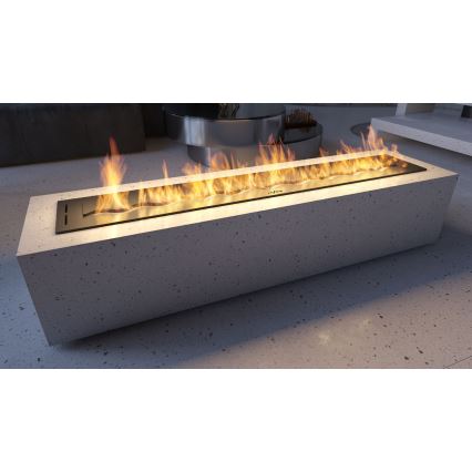 InFire - Cheminée encastrée BIO 7,5x120 cm 7kW noir