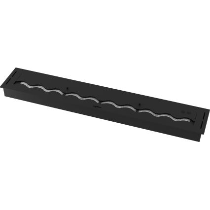 InFire - Cheminée encastrée BIO 7,5x120 cm 7kW noir