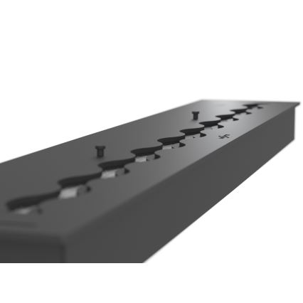 InFire - Cheminée encastrée BIO 7,5x120 cm 7kW noir