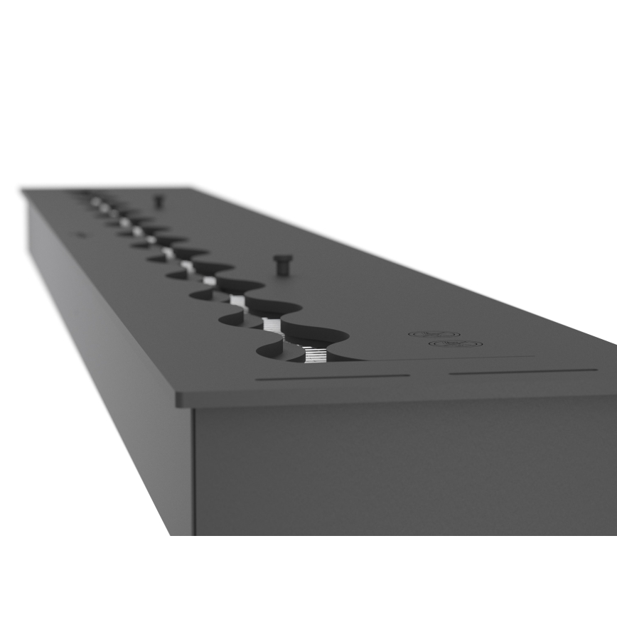 InFire - Cheminée encastrée BIO 7,5x120 cm 7kW noir