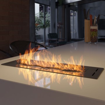InFire - Cheminée encastrée BIO 7,5x50 cm 3,5kW noir