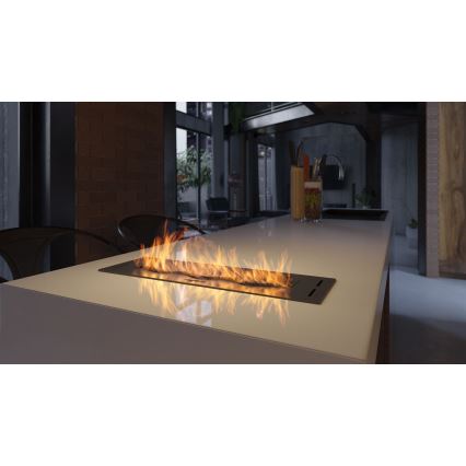 InFire - Cheminée encastrée BIO 7,5x50 cm 3,5kW noir