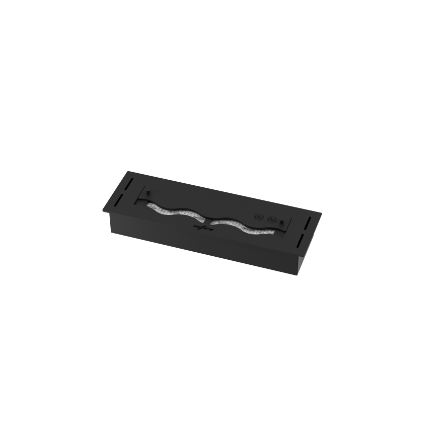 InFire - Cheminée encastrée BIO 7,5x50 cm 3,5kW noir