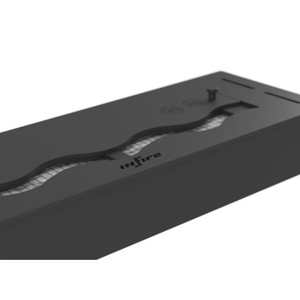 InFire - Cheminée encastrée BIO 7,5x50 cm 3,5kW noir