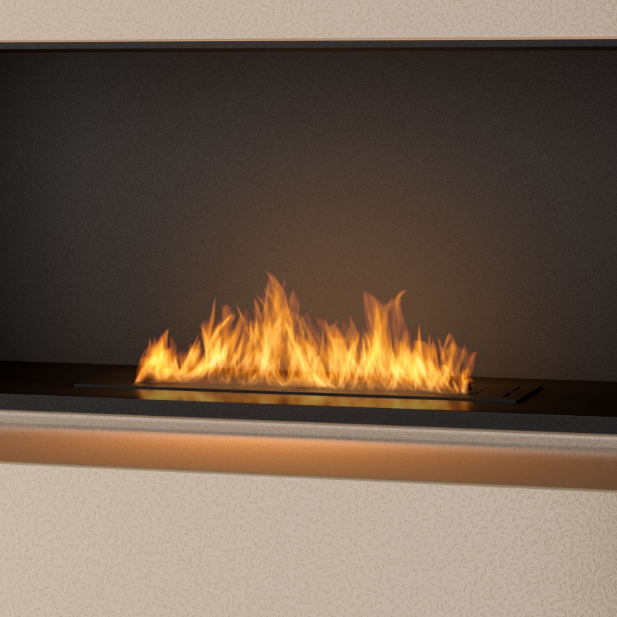 InFire - Cheminée encastrée BIO 7,5x60 cm 3,5kW noir