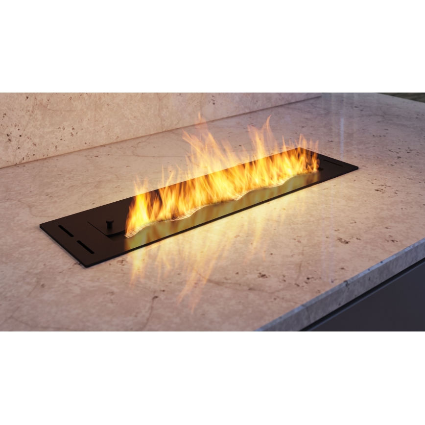 InFire - Cheminée encastrée BIO 7,5x60 cm 3,5kW noir