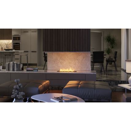 InFire - Cheminée encastrée BIO 7,5x60 cm 3,5kW noir