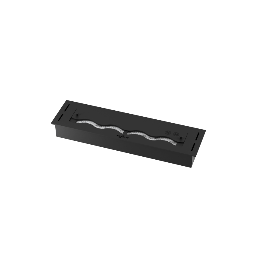 InFire - Cheminée encastrée BIO 7,5x60 cm 3,5kW noir