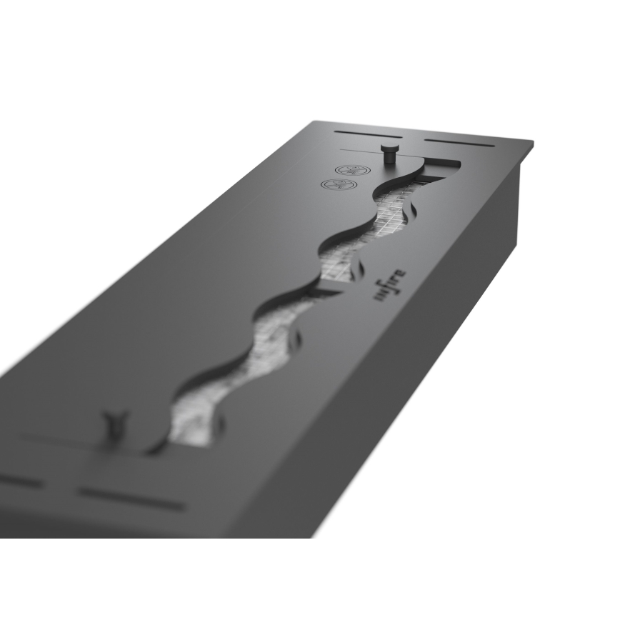 InFire - Cheminée encastrée BIO 7,5x60 cm 3,5kW noir