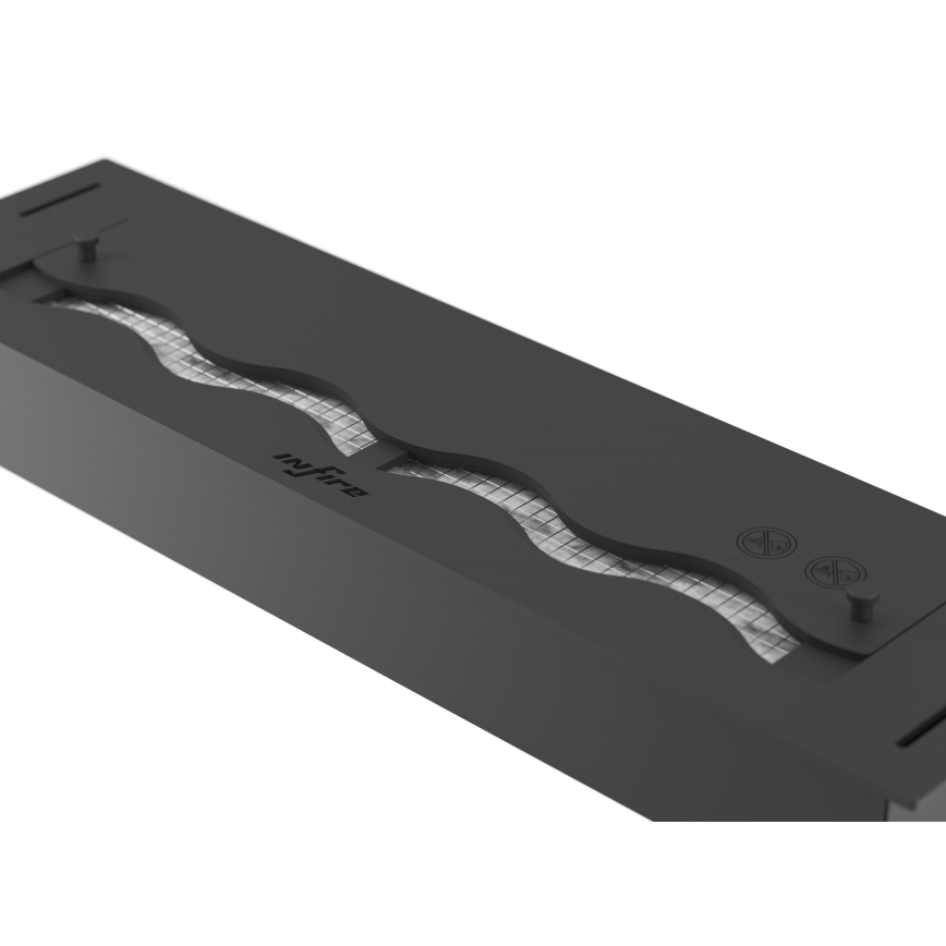 InFire - Cheminée encastrée BIO 7,5x60 cm 3,5kW noir