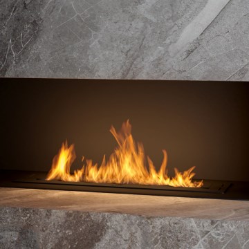 InFire - Cheminée encastrée BIO 7,5x80 cm 6kW noir