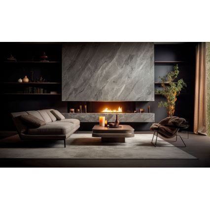 InFire - Cheminée encastrée BIO 7,5x80 cm 6kW noir