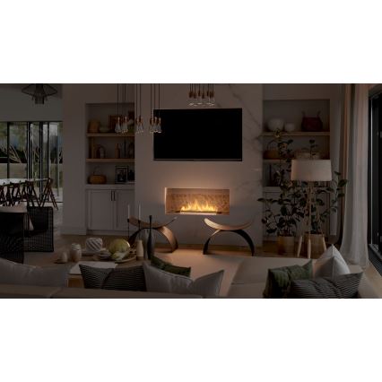 InFire - Cheminée encastrée BIO 7,5x80 cm 6kW noir