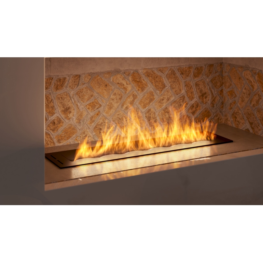 InFire - Cheminée encastrée BIO 7,5x80 cm 6kW noir