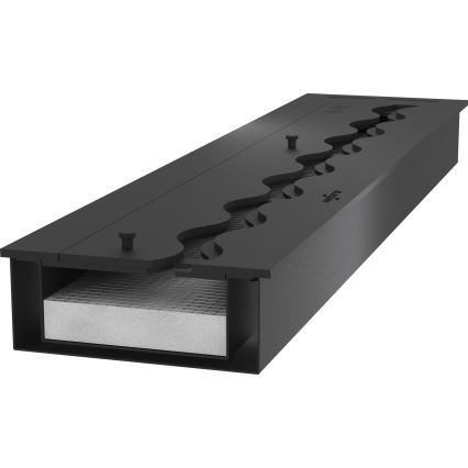 InFire - Cheminée encastrée BIO 7,5x80 cm 6kW noir