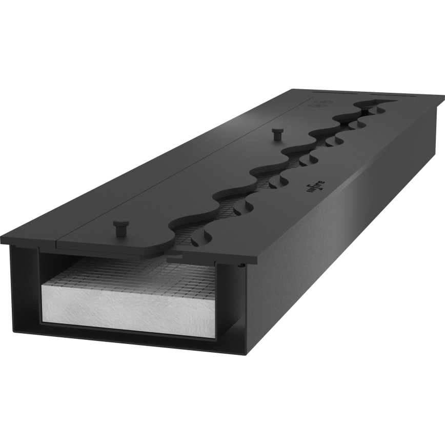 InFire - Cheminée encastrée BIO 7,5x80 cm 6kW noir