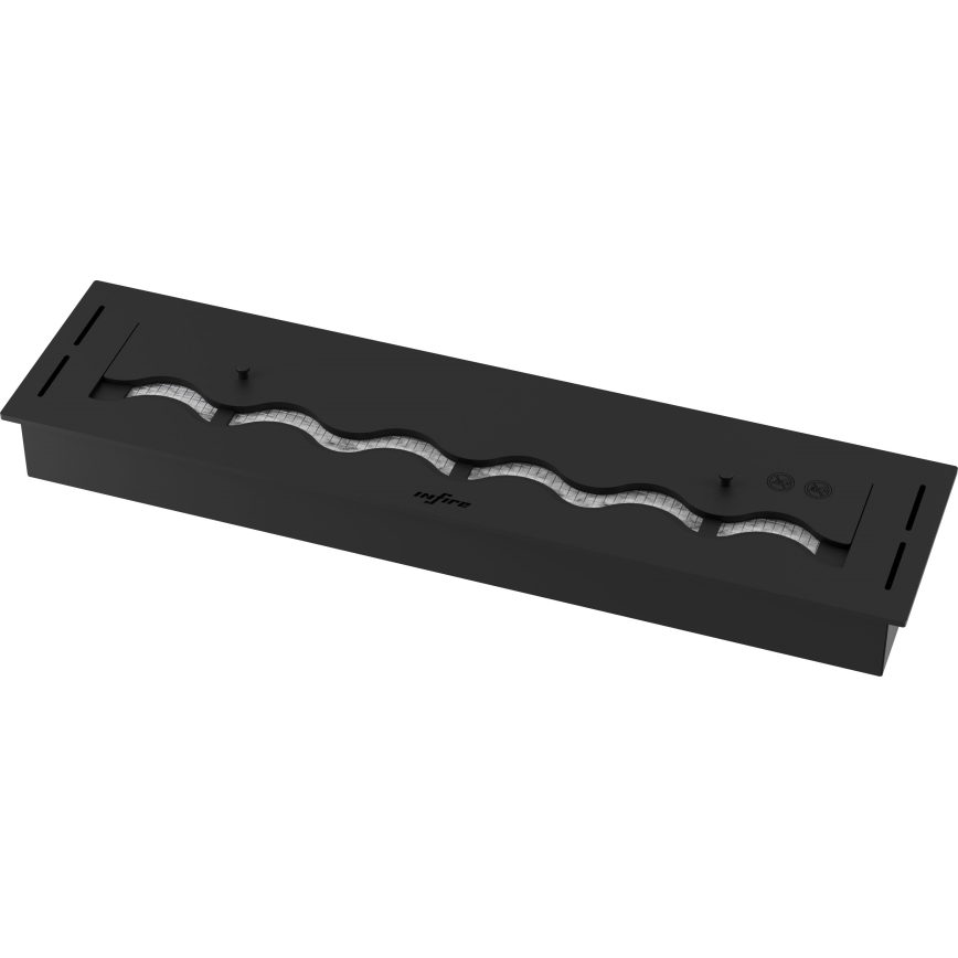 InFire - Cheminée encastrée BIO 7,5x80 cm 6kW noir